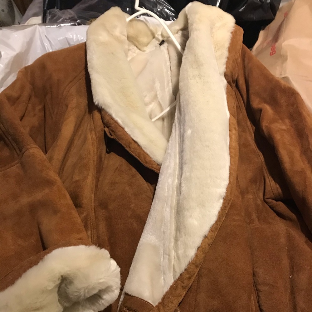So warm!!! Suede coat